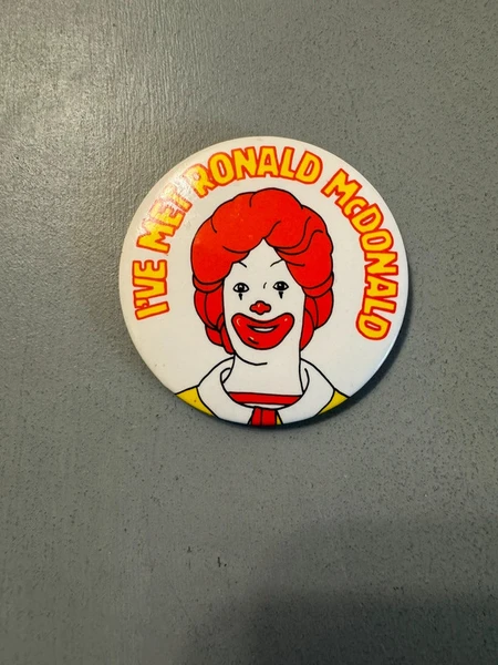 Rare badge vintage 80’s Ronald Mc Donald