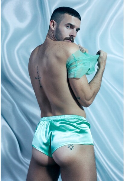 Mint High-Cut Satin Short