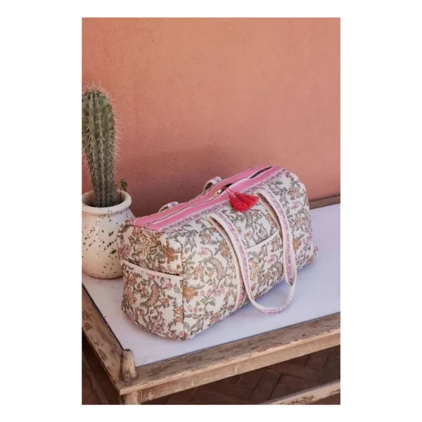 Sac 36h Bilbao en coton bio | Rose