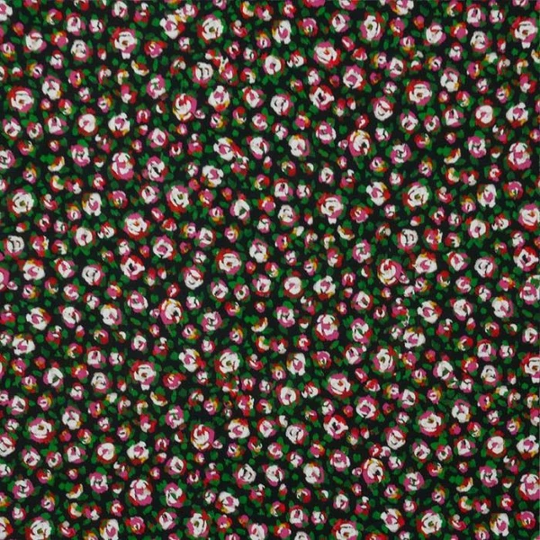 Tissu viscose fleurs Collection Éphémère fabriqué en France