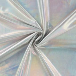 Maille jersey coton laser argent