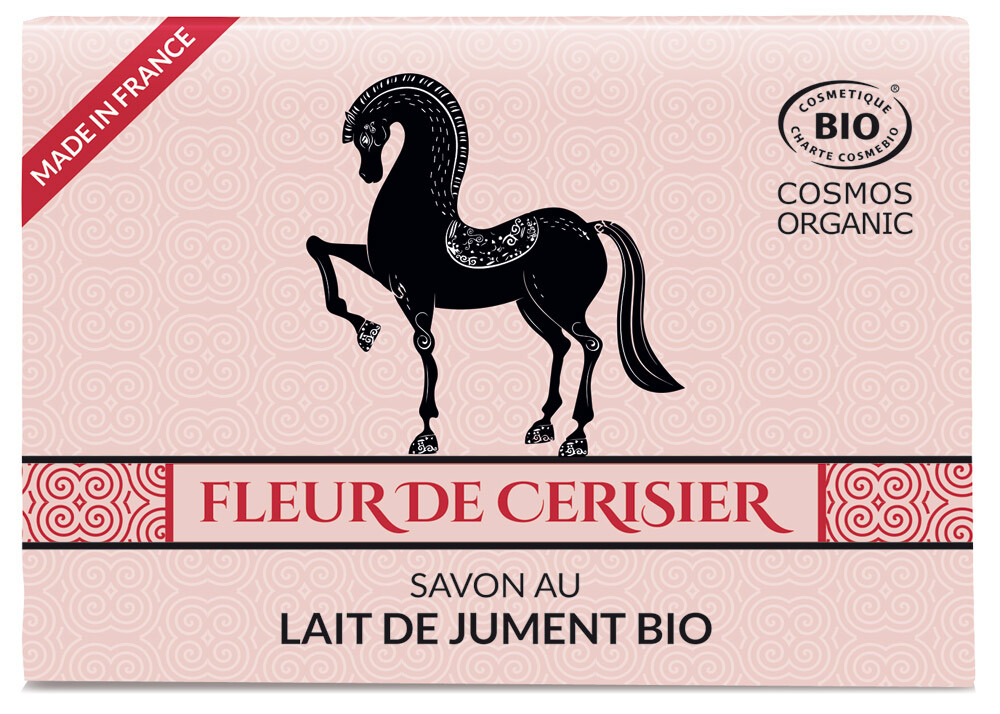 Gravier - Savon Ce'Bio au lait de jument Fleur de Cerisier 100 g - Boutique bio