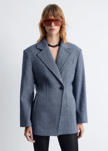 Blazer ajusté à épaulettes