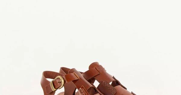 CUDILLERO Cognac Leather | Sandales | SESSÙN Site officiel