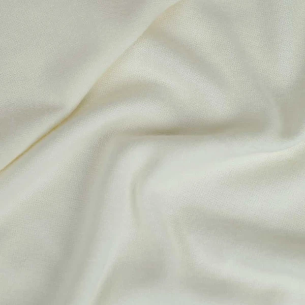 Tissu maille jersey merveilleuse viscose Écru | Pour couture d'habits stretch : robe ou cardigan