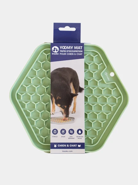 Tapis de léchage pour chien et chat - Yoomy Mat - Dusty Green