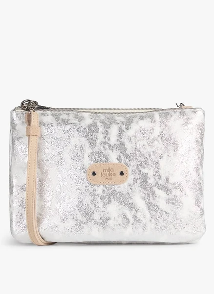 Pochette pailletÃ©e Natasha Argent Mila louise - Femme | Place des Tendances
