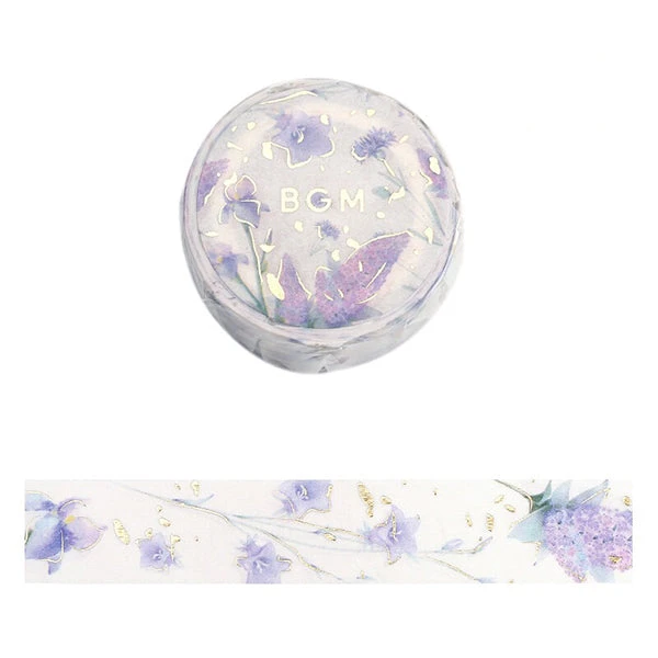 Washi Tape Foil Stamping - Natural Purple
