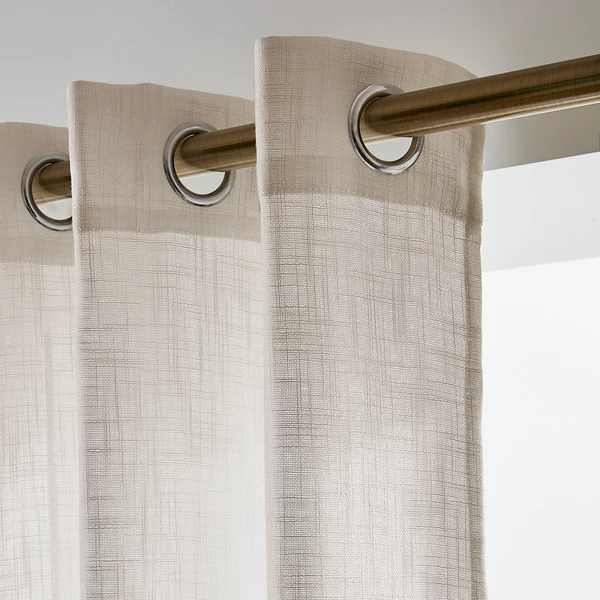 Voilage œillets effet lin (140 x 240 cm) Robin Beige