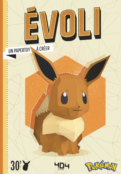 Papertoy Pokémon - Evoli - Ton papertoy à créer (Broché)
