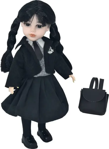 POUPEE GOTHIQUE ETUDIANTE 33 CM