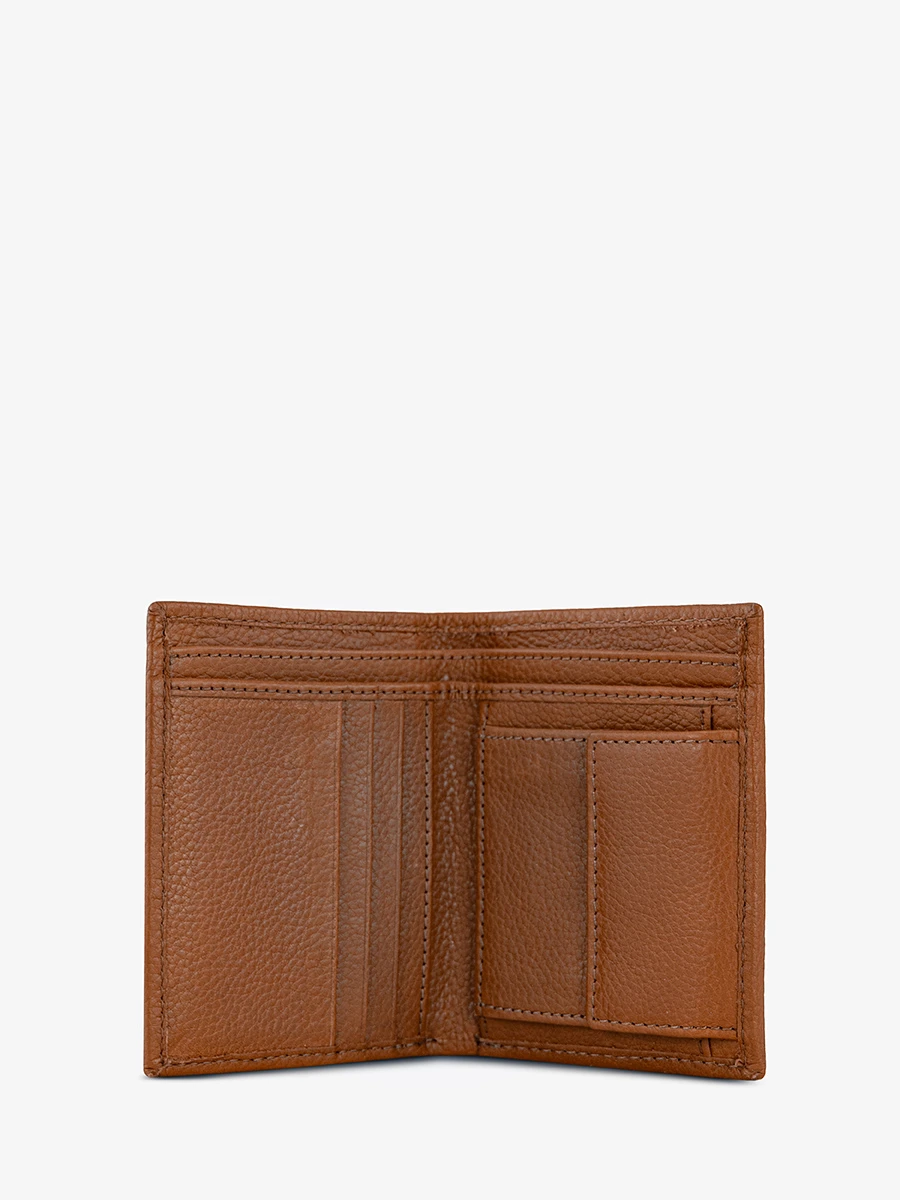 LePortefeuille Marius Naturel Huilé - portefeuille cuir pour homme Marron | PAUL MARIUS
