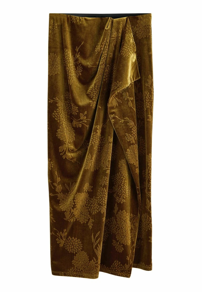 Jupe portefeuille - ochre yellow