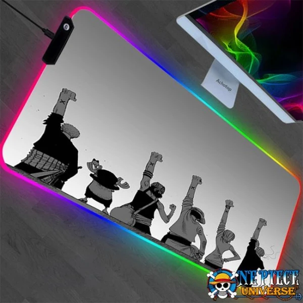 Funny Anime Mouse Pad Zoro One Piece Led RGB