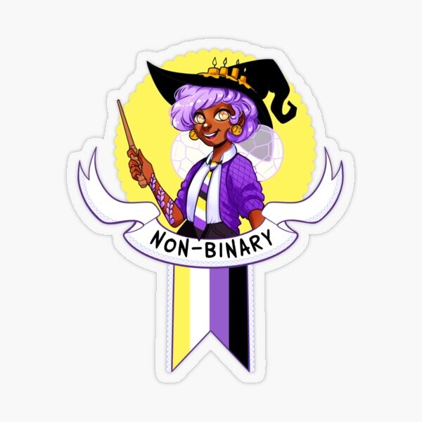 Fierté sorcière non binaire | Sticker