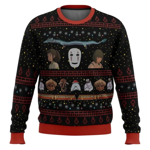 Spirited Away Ugly Christmas Sweater - Ghibli Merch Store - Official Studio Ghibli Merchandise