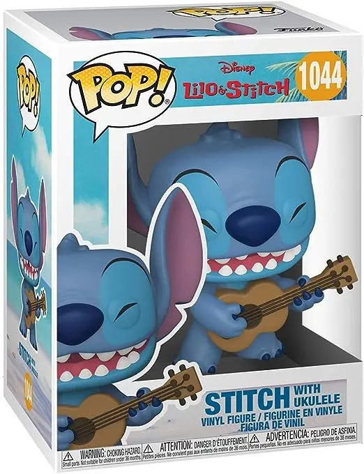 Funko Pop! Disney: Stitch with Ukulele - Lilo and Stitch - Figurine en Vinyle à Collectionner - Idée de Cadeau - Produits Officiels - Jouets pour Les Enfants et Adultes - Movies Fans