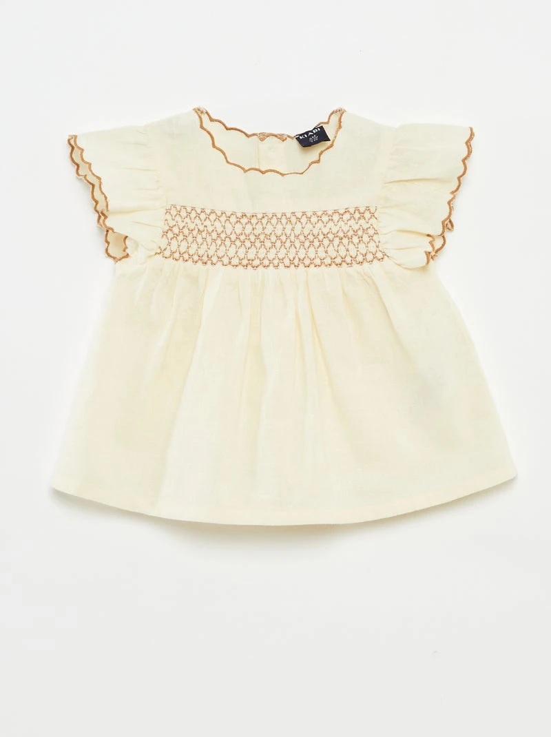 Blouse légère avec broderie