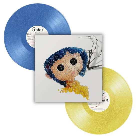Coraline (15th Anniversary Edition) Glitter Blue and Yellow Vinyl edition