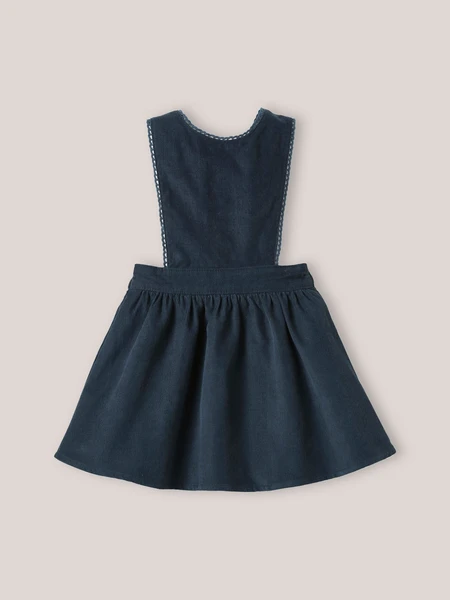 Robe-salopette en velours Bébé