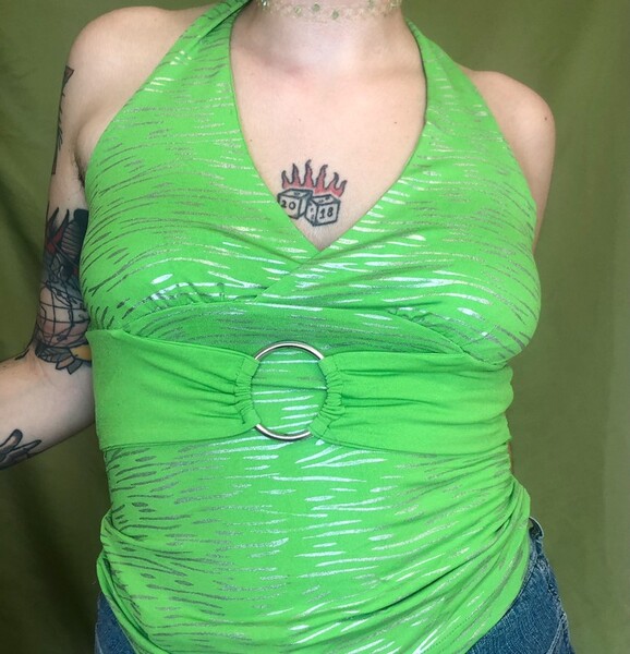 Top verde y2k