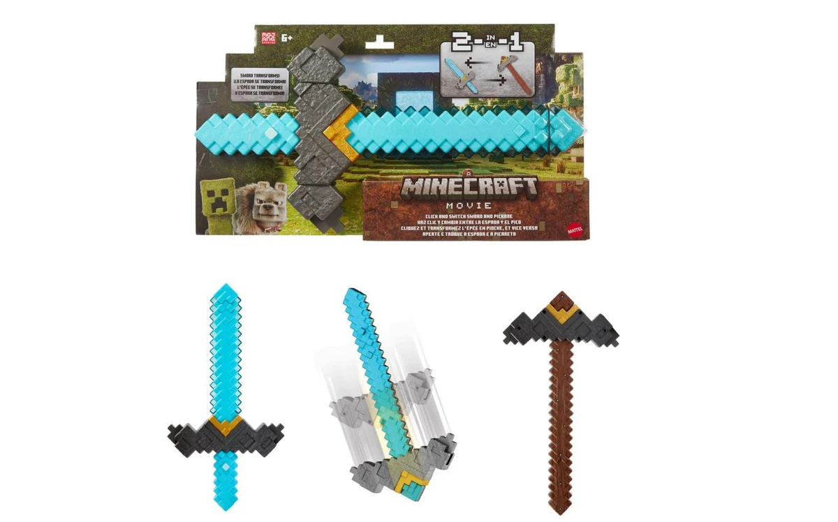 Minecraft Sword and Pickaxe