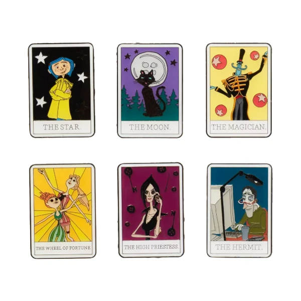 CORALINE CHARACTER TAROT CARD BLIND BOX PIN