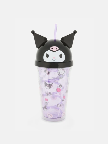 Gobelet avec paille Hello Kitty Kuromi