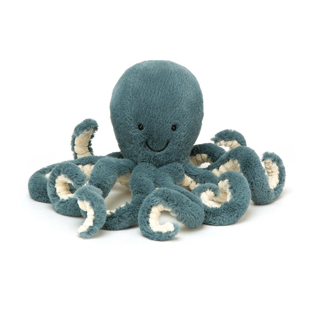 Jellycat - Peluche poulpe Storm - Bleu