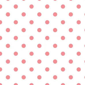 Light Pink Polka Dots - Large Fabric | Spoonflower