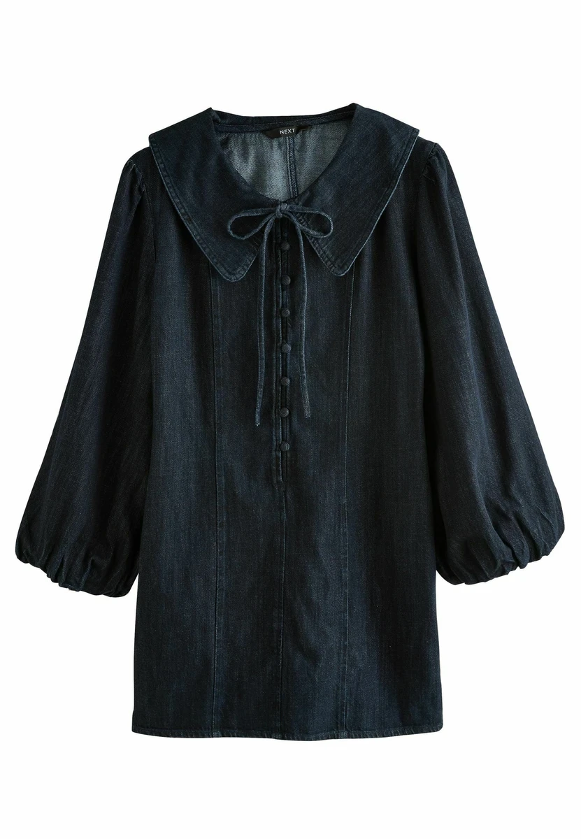 REGULAR FIT - LARGE PETER PAN COLLARED LONG SLEEVE - Robe en jean - rinse blue