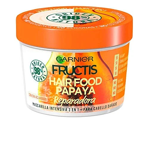 Garnier Masque réparateur à la papaye Fructis Hair Food pour cheveux abîmés - 400 ml