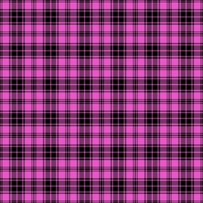 (S) Punk Rock Emo Black And Pink Tartan Fabric | Spoonflower