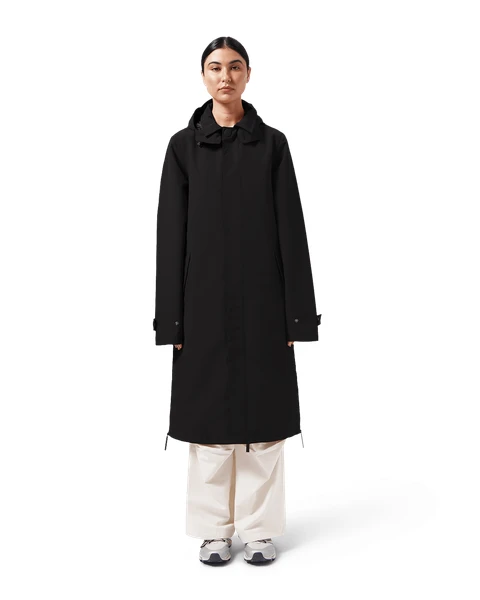 Stylish and Waterproof: Women Mac Jackets | Maium - Black / XXS - Maium