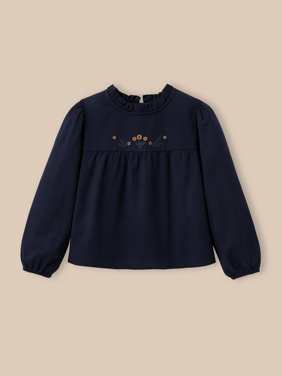 Blouse brodée Fille