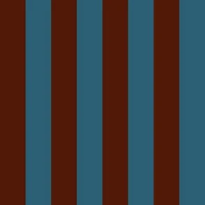 JP3 - Basic Stripes in Rusty Brown and Fabric | Spoonflower