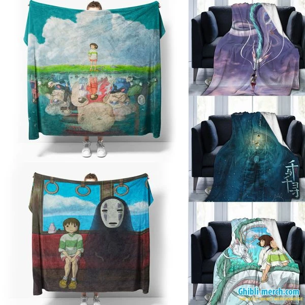 Spirited Away Blanket Trendy Picks 2024 For Sale | Ghibli Merch Store