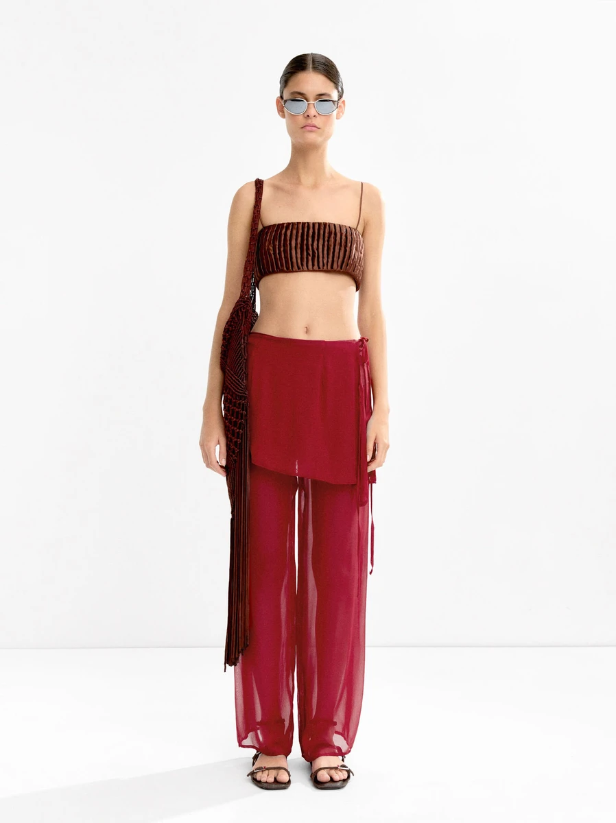Pantalons en soie