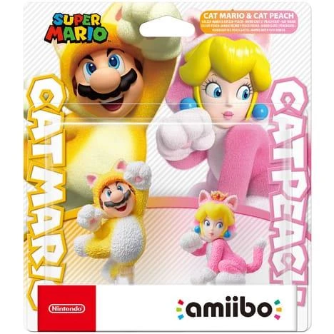 Figurine Amiibo - collection Super Mario - Mario Chat et Peach Chat (SWITCH)