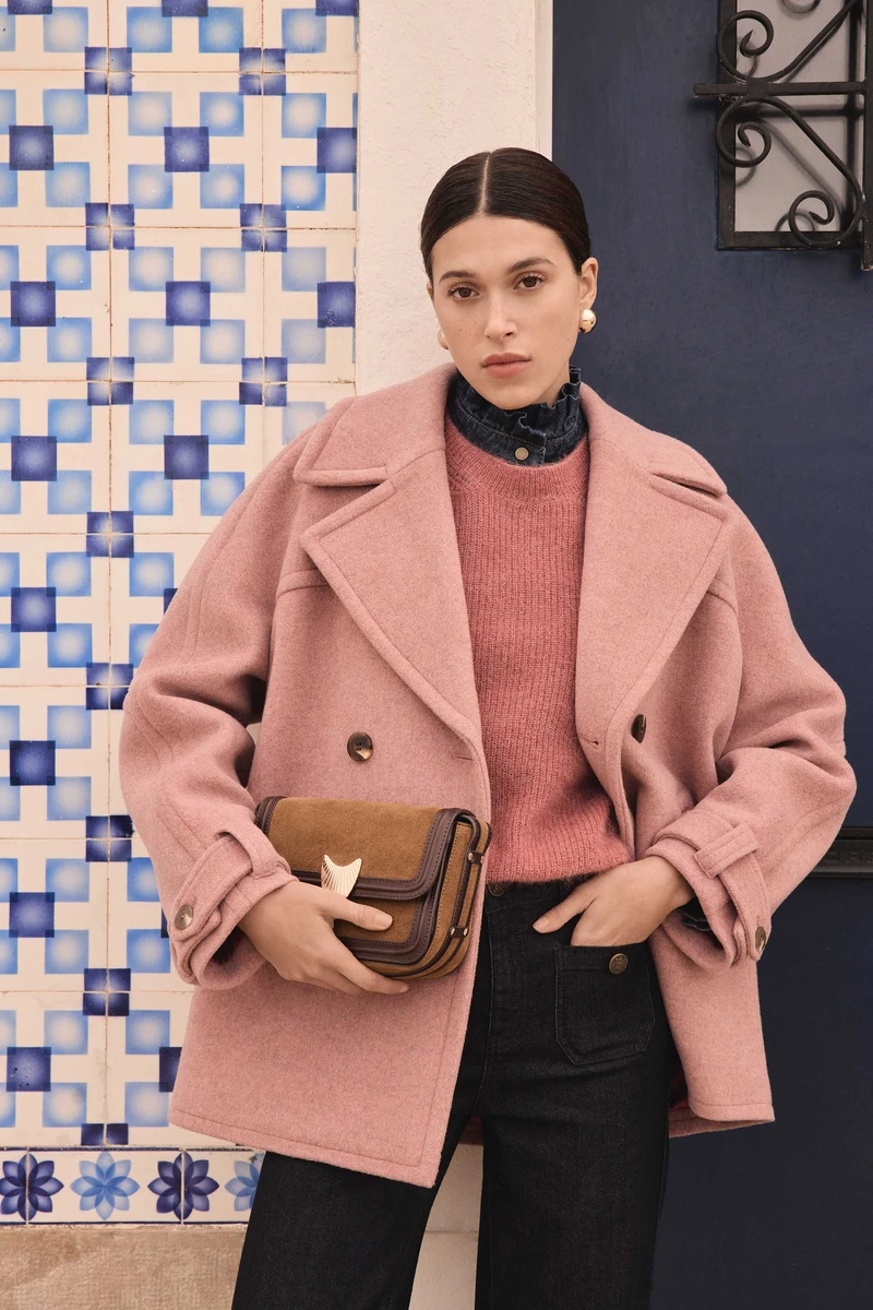 Manteau caban en laine DEAN