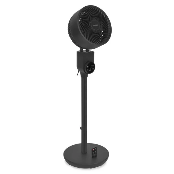 Ventilateur à piédestal luxueux   - 98cm - très silencieux - 3 vitesses - noir | Télécommande inclue