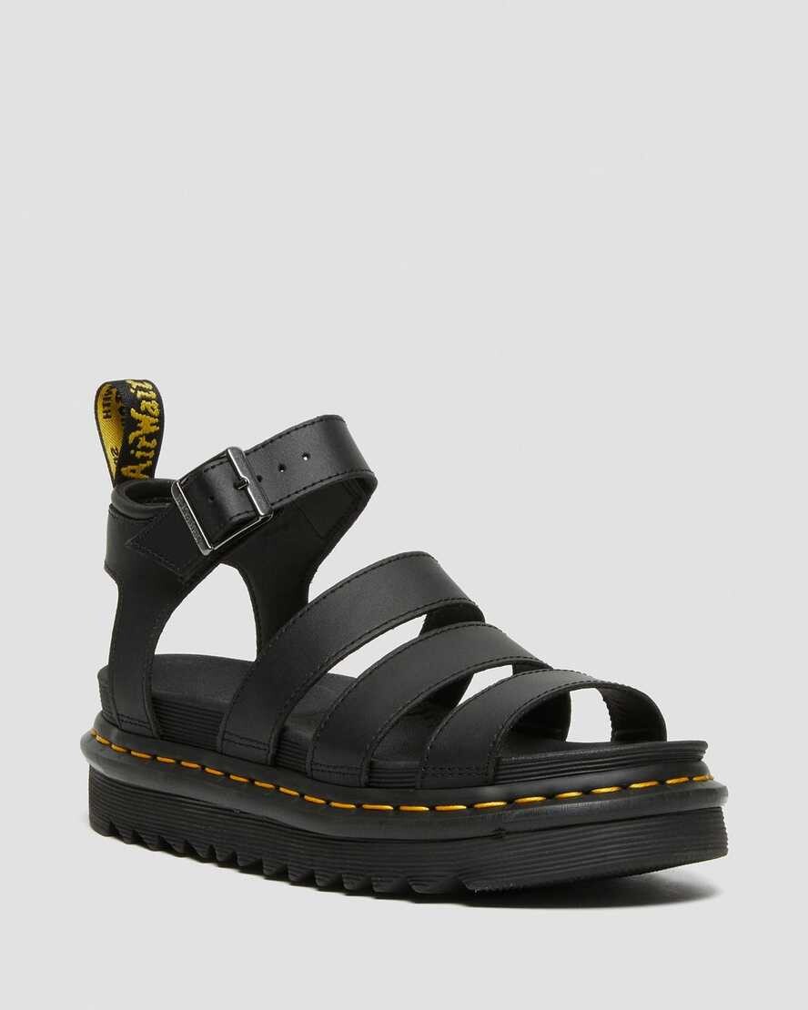DR MARTENS SANDALES BLAIRE EN CUIR ; BRIDES