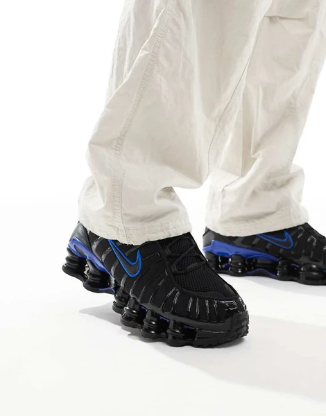 Nike - Shox TL - Baskets - Noir et bleu