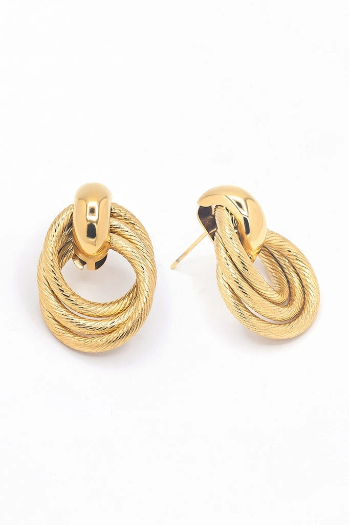 Boucles D'Oreilles "Domitille" Acier Inoxydable