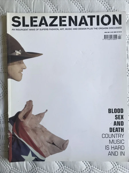 SLEAZENATION April 2001 Volume 4 Issue 03. Blood Sexual and Death