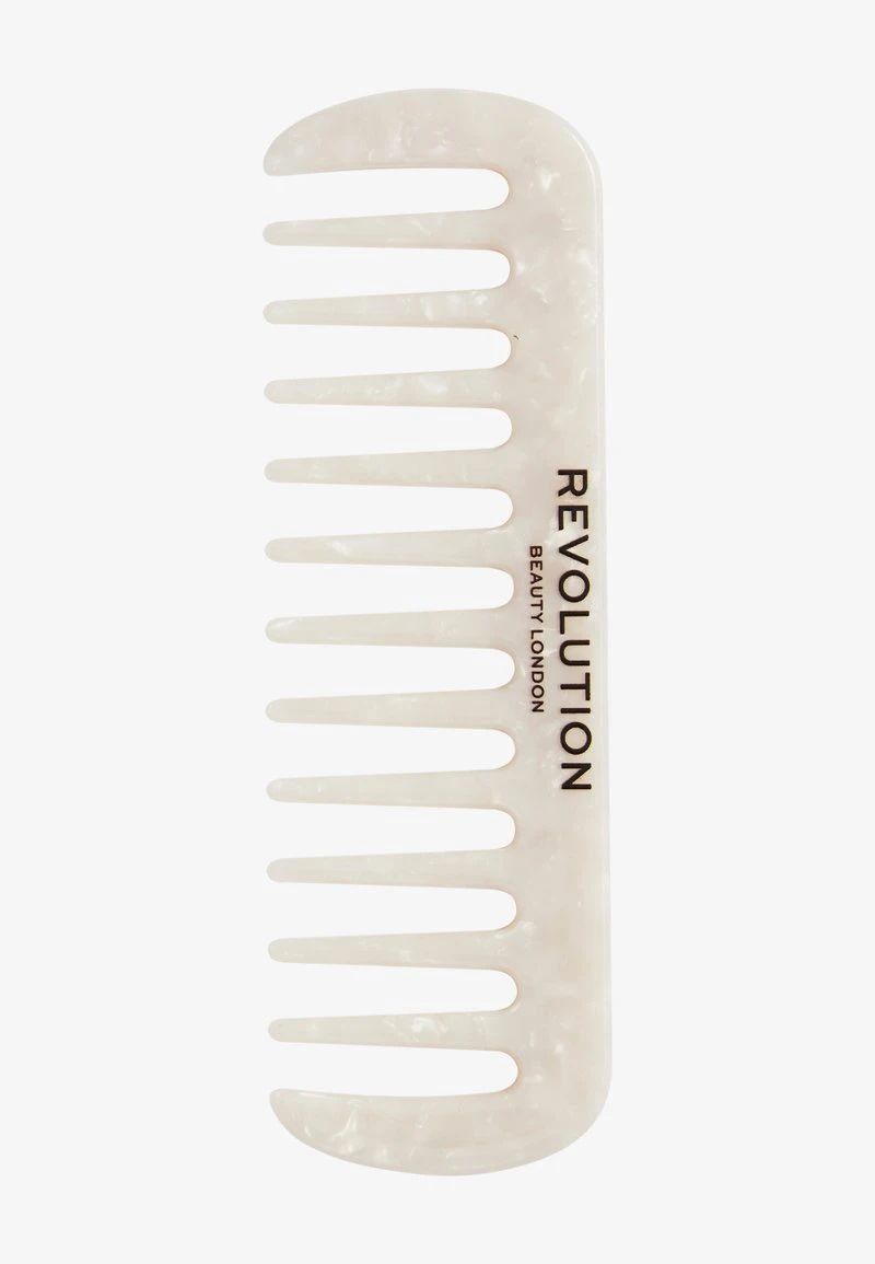 REVOLUTION HAIRCARE NATURAL CURL WIDE TOOTH COMB WHITE - Peigne - white