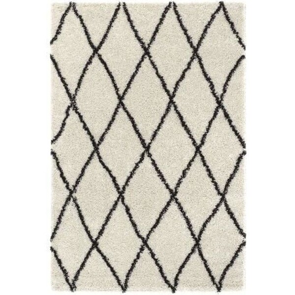 NAZAR ASMA Tapis de salon Shaggy - Style berbère -
