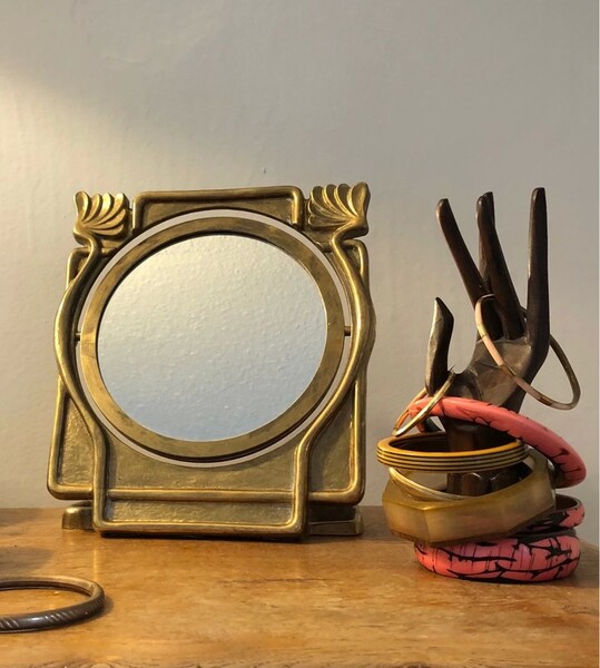 Miroir Psyché de table Ancien Art Nouveau