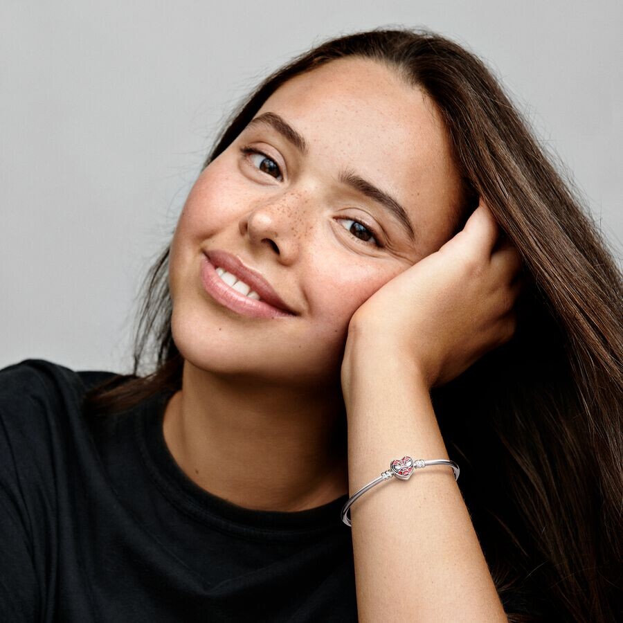 Bracelet Jonc Marvel Pandora Moments Fermoir Masque de Spider-Man