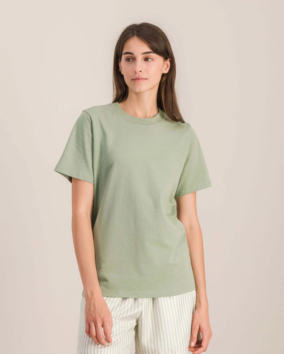 T-shirt femme Bondi, coton bio sauge